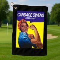 Candace Owens For President Golf Towel thumb 1