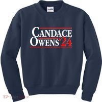 Candace Owens For President '24 Election Kids Sweatshirt thumb 0