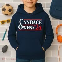 Candace Owens For President '24 Election Kids Hoodie thumb 2