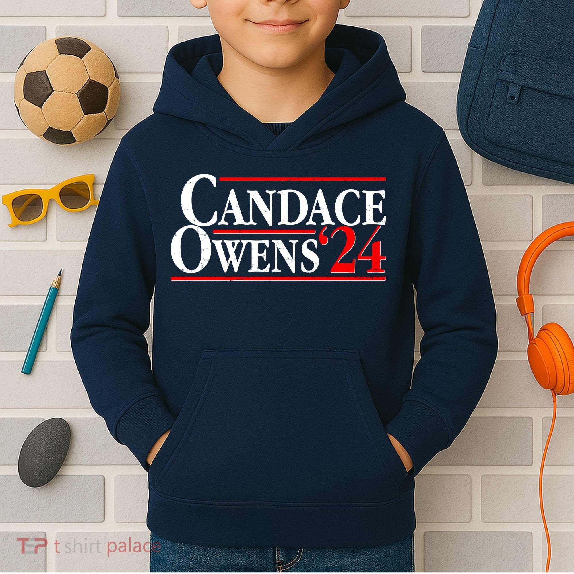 Candace Owens For President '24 Election Kids Hoodie