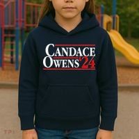 Candace Owens For President '24 Election Kids Hoodie thumb 3