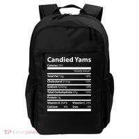 Candied Yams Nutritional Facts Funny Thanksgiving Backpack thumb 0