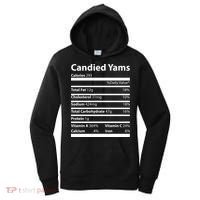Candied Yams Nutritional Facts Funny Thanksgiving Women's Hoodie thumb 0