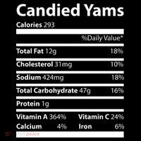 Candied Yams Nutritional Facts Funny Thanksgiving Women's Hoodie thumb 2