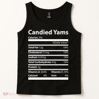 Candied Yams Nutritional Facts Funny Thanksgiving Tank Top thumb 2