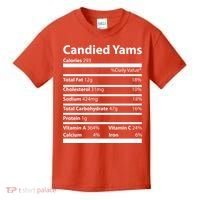 Candied Yams Nutritional Facts Funny Thanksgiving Kids T-Shirt thumb 0