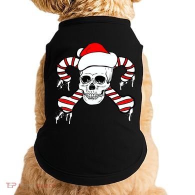 Candy Cane Skull Doggie Tank