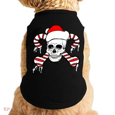 Candy Cane Skull Doggie Tank