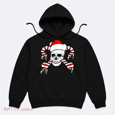 Candy Cane Skull Hoodie