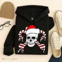 Candy Cane Skull Hoodie thumb 4
