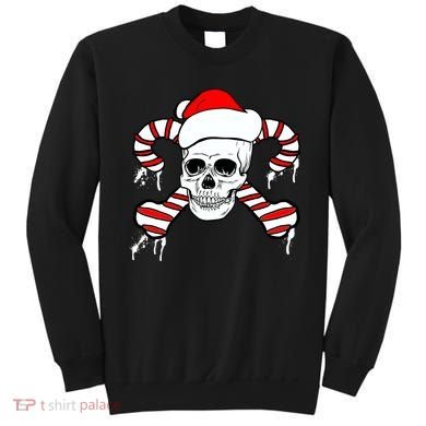 Candy Cane Skull Sweatshirt