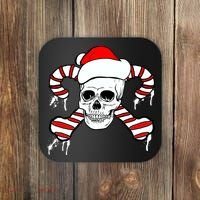 Candy Cane Skull Coaster thumb 0