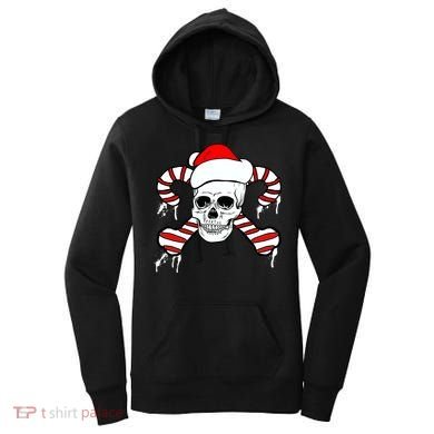 Candy Cane Skull Women's Hoodie