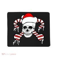 Candy Cane Skull Mousepad thumb 0