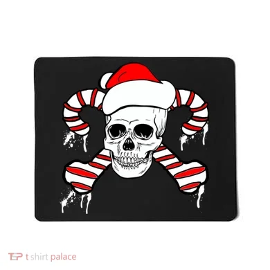 Candy Cane Skull Mousepad
