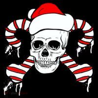 Candy Cane Skull Baby Bodysuit thumb 2