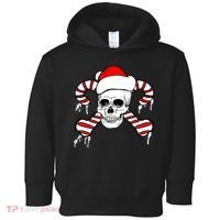 Candy Cane Skull Toddler Hoodie thumb 0