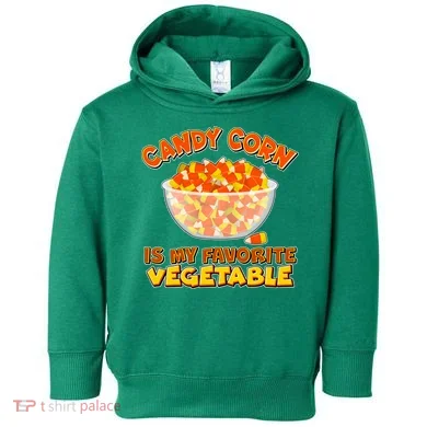 Candy Corn Is My Favorite Vegetable Toddler Hoodie