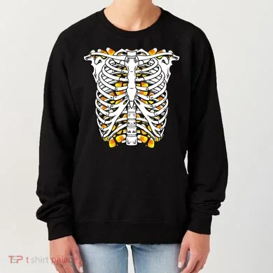 Candy Corn Skeleton Hallween Costume Women's Sweatshirt