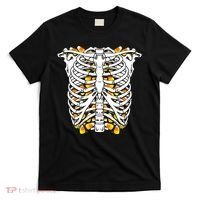 Candy Corn Skeleton Hallween Costume T-Shirt thumb 0