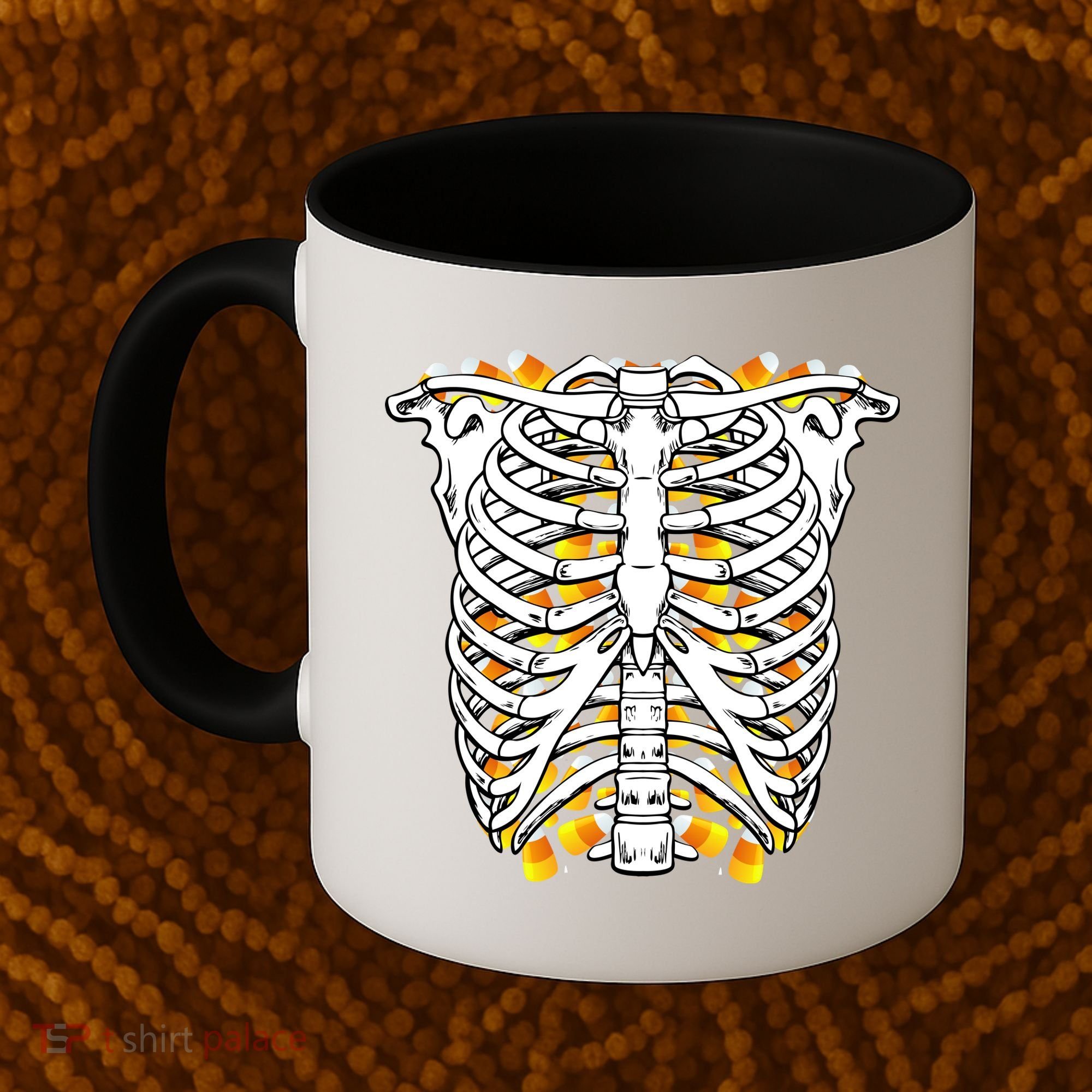 Candy Corn Skeleton Hallween Costume Coffee Mug