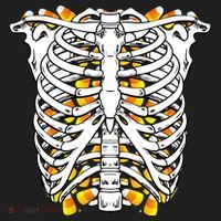 Candy Corn Skeleton Hallween Costume Beanie thumb 2