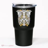 Candy Corn Skeleton Hallween Costume Tumbler thumb 0