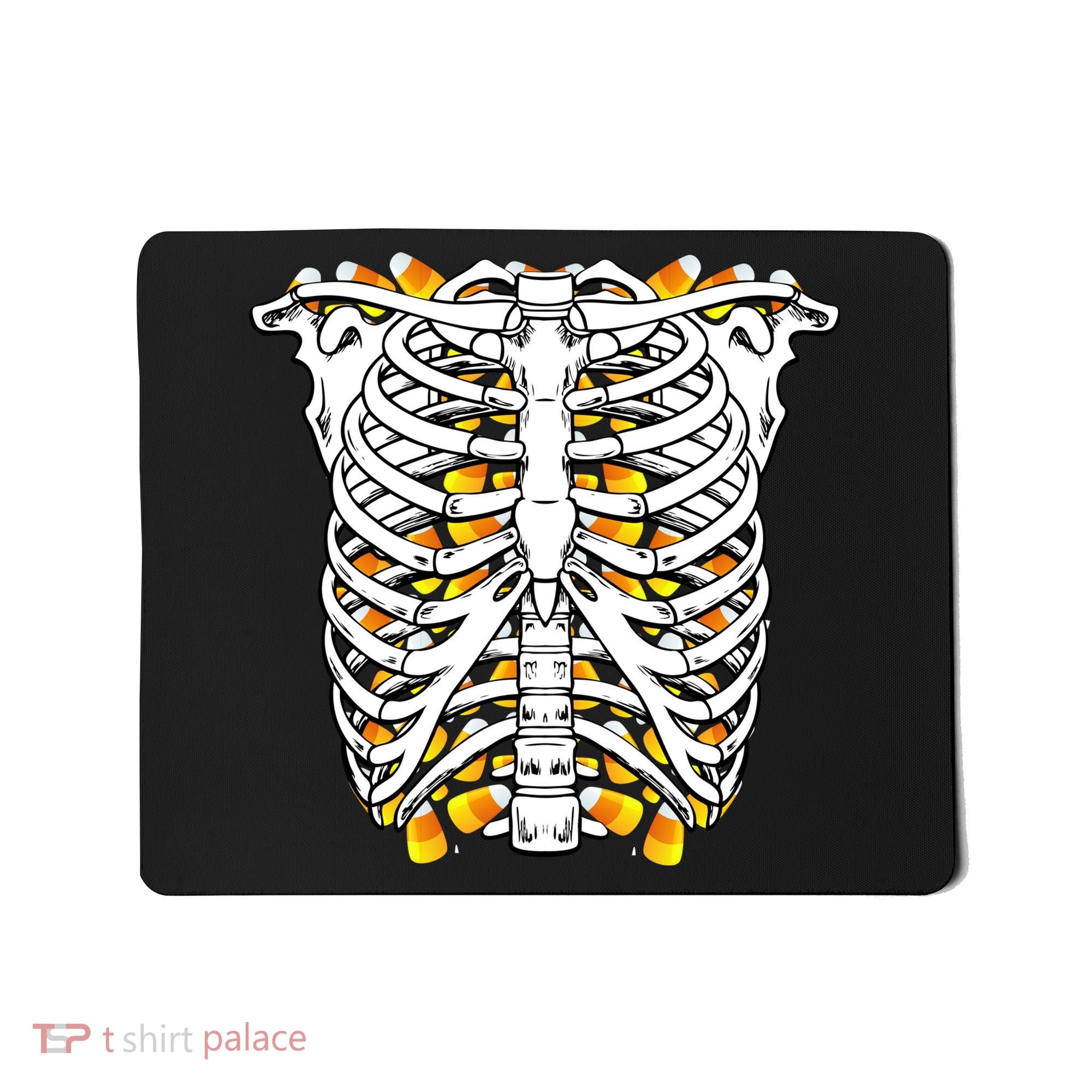 Candy Corn Skeleton Hallween Costume Mousepad
