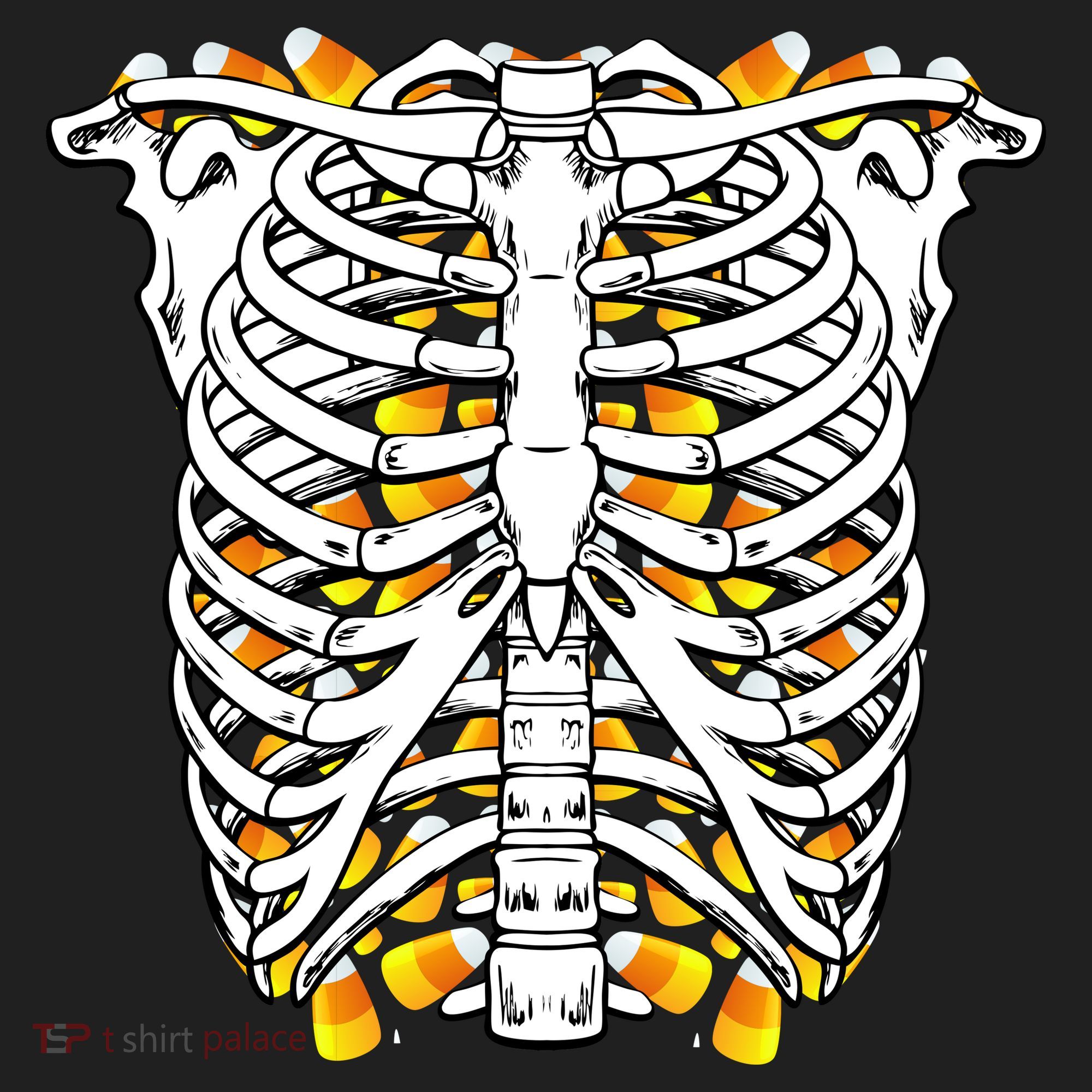 Candy Corn Skeleton Hallween Costume Hat