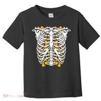 Candy Corn Skeleton Hallween Costume Toddler T-Shirt thumb 0