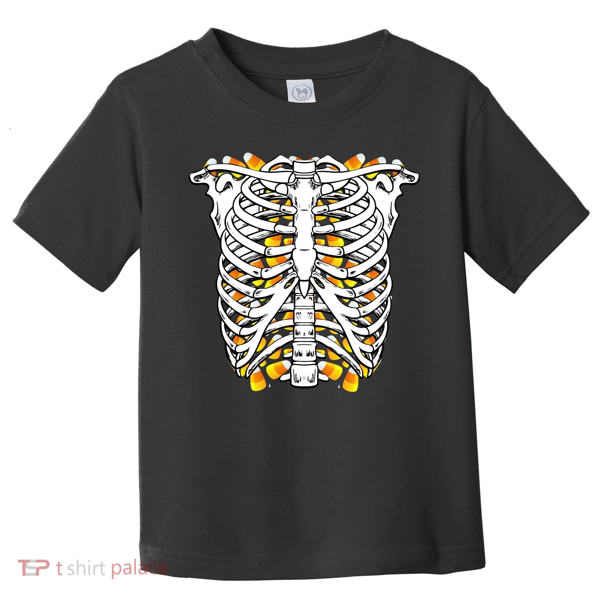 Candy Corn Skeleton Hallween Costume Toddler T-Shirt