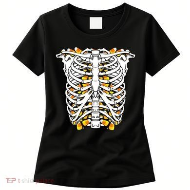 Candy Corn Skeleton Hallween Costume Women's T-Shirt