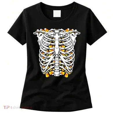 Candy Corn Skeleton Hallween Costume Women's T-Shirt