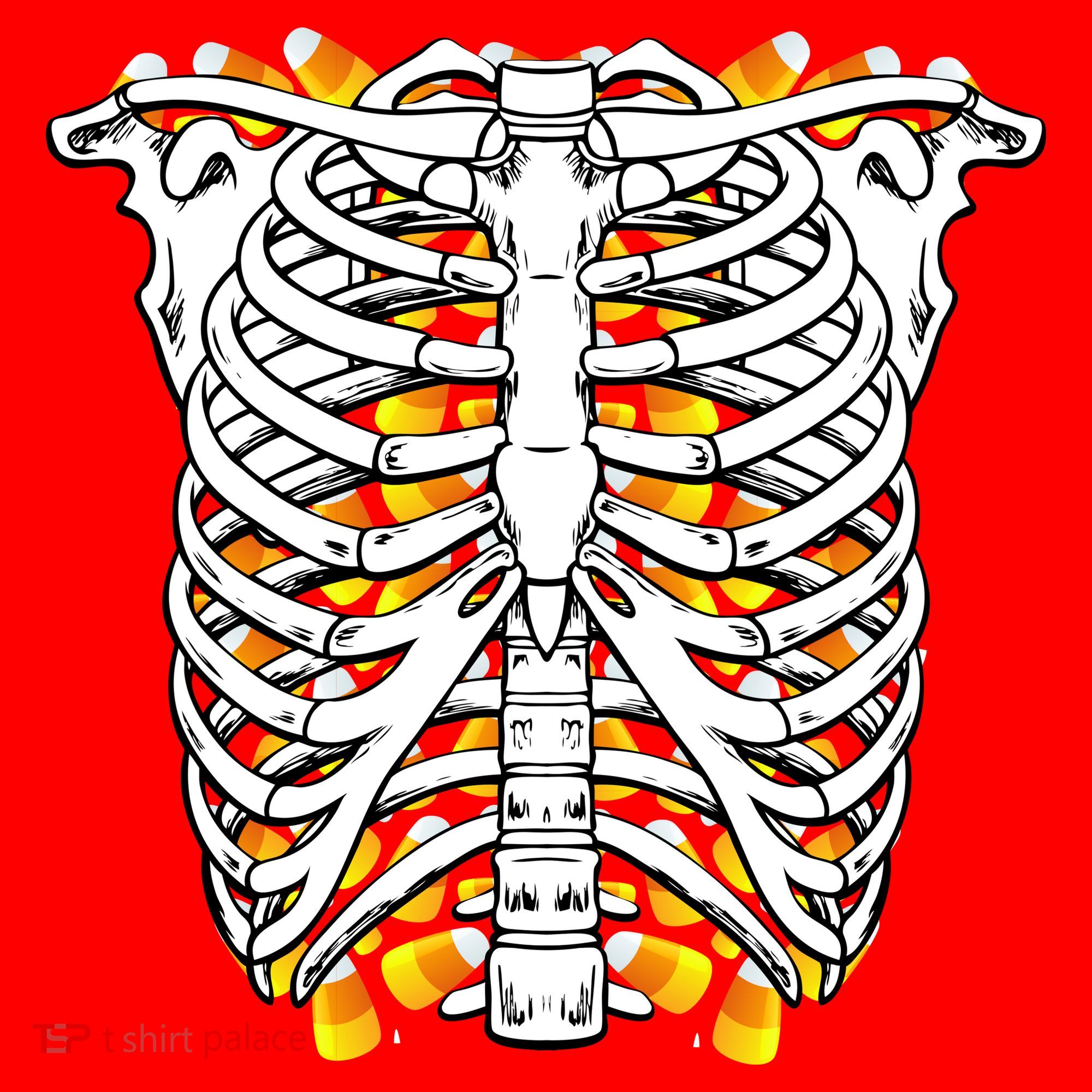 Candy Corn Skeleton Hallween Costume Santa Hat