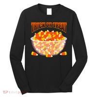 Candy Corn Trick or Treat Halloween Long Sleeve Shirt thumb 0