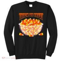 Candy Corn Trick or Treat Halloween Sweatshirt thumb 0