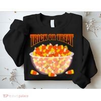 Candy Corn Trick or Treat Halloween Sweatshirt thumb 2