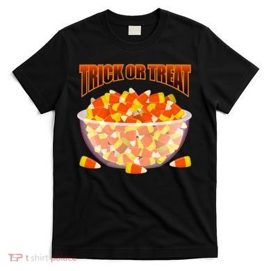 Candy Corn Trick or Treat Halloween T-Shirt