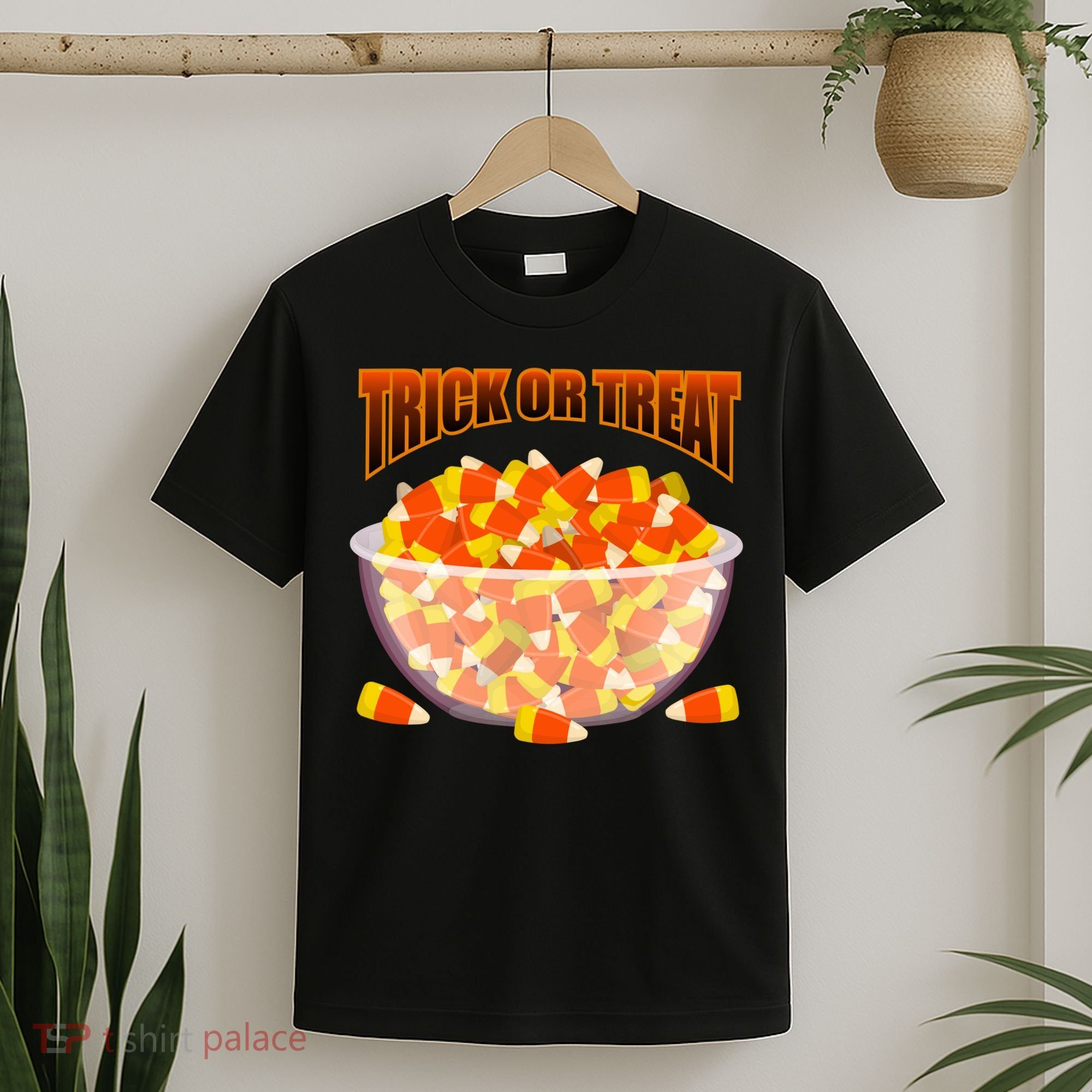 Candy Corn Trick or Treat Halloween T-Shirt