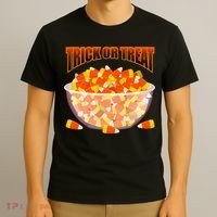 Candy Corn Trick or Treat Halloween T-Shirt thumb 3