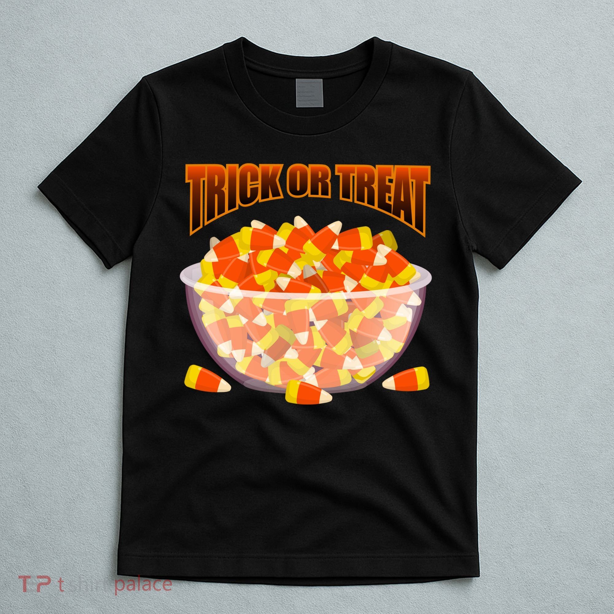 Candy Corn Trick or Treat Halloween T-Shirt