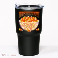 Candy Corn Trick or Treat Halloween Tumbler thumb 0