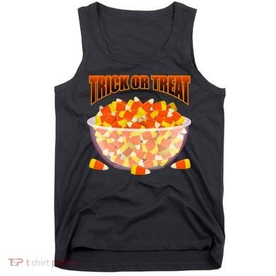 Candy Corn Trick or Treat Halloween Tank Top
