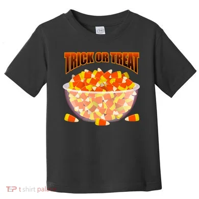 Candy Corn Trick or Treat Halloween Toddler T-Shirt