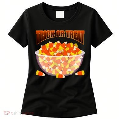 Candy Corn Trick or Treat Halloween Women's T-Shirt