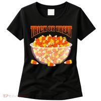 Candy Corn Trick or Treat Halloween Women's T-Shirt thumb 0