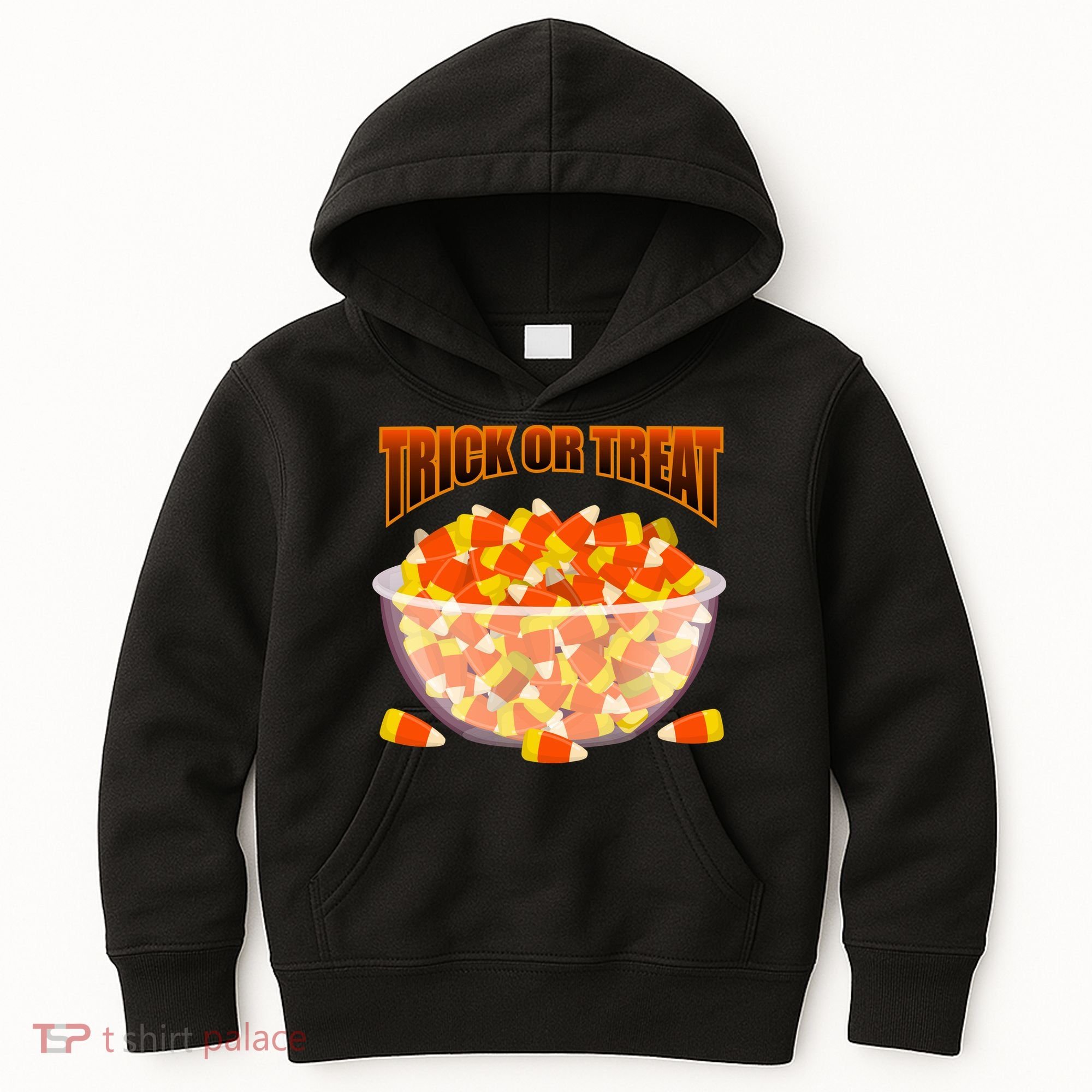 Candy Corn Trick or Treat Halloween Kids Hoodie
