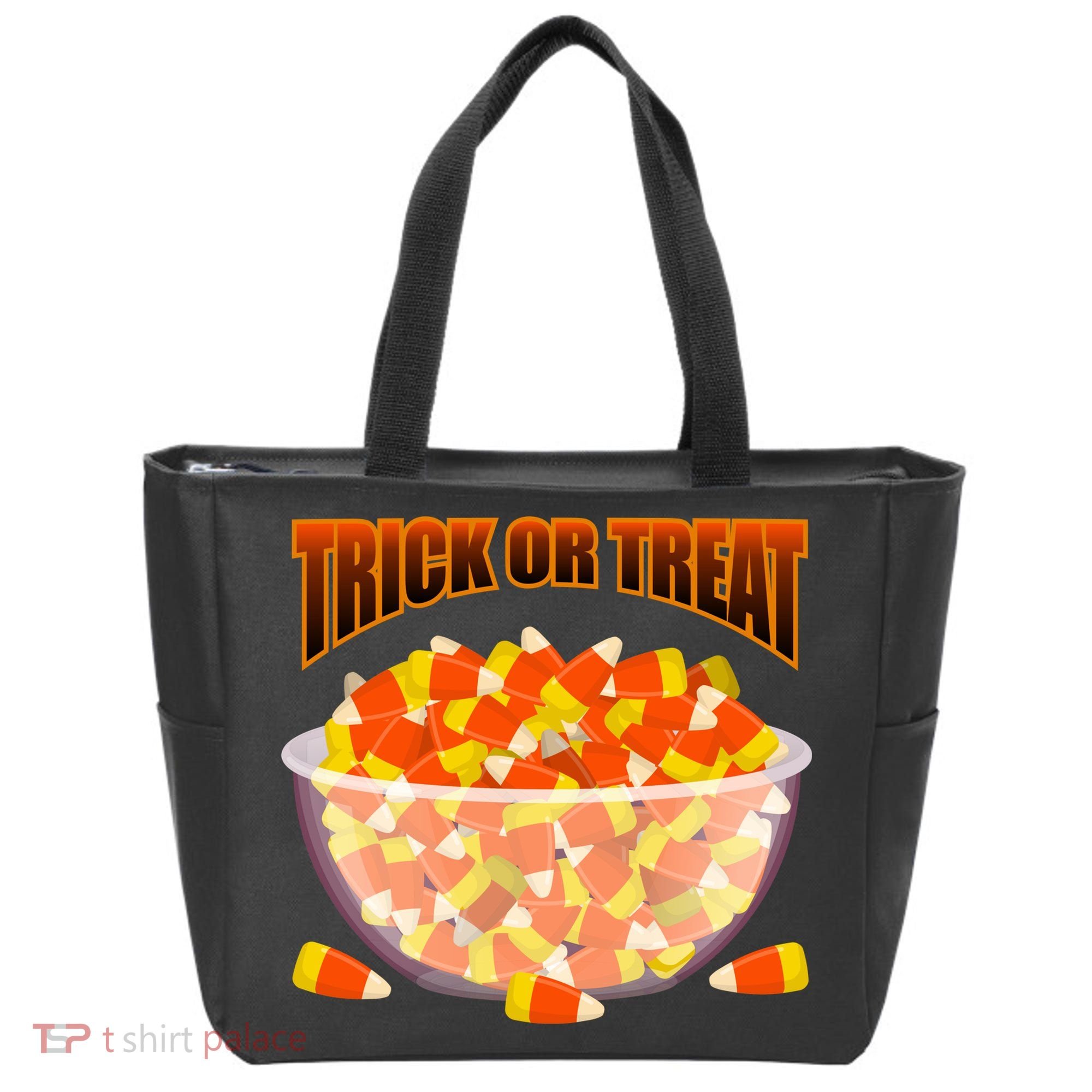 Candy Corn Trick or Treat Halloween Tote Bag