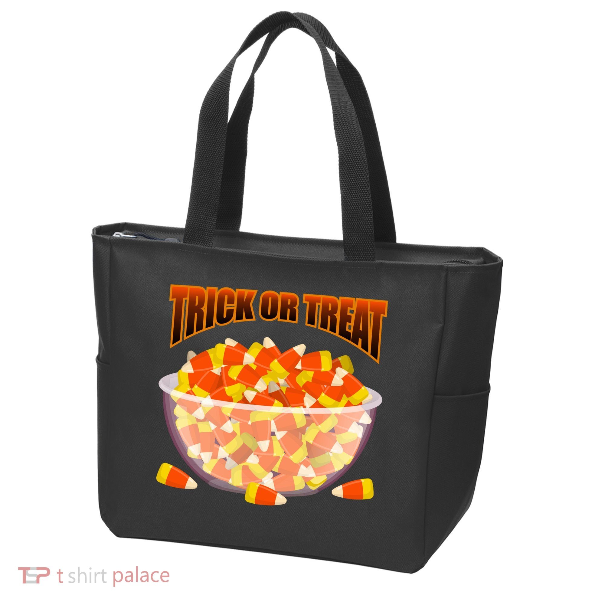 Candy Corn Trick or Treat Halloween Tote Bag