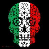 Candy Diamond Skull of Italy Doggie Tank thumb 4
